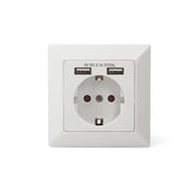 DIGITUS - USB-Spannungsversorgung Sicherheits-Steckdose DA-70613 2x USB
