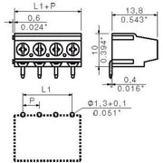 Weidmüller - Leiterplattenklemme LP Klemme Raster 5.08 LM5.08/2/180 OR − 500 Stück
