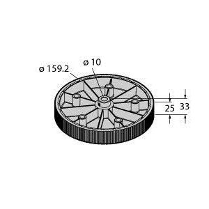 Turck - Zubehör/Ersatzteile für Prüf- und Messgeräte (Elektro) Messrad RMW-9 Vollwellendrehgeber