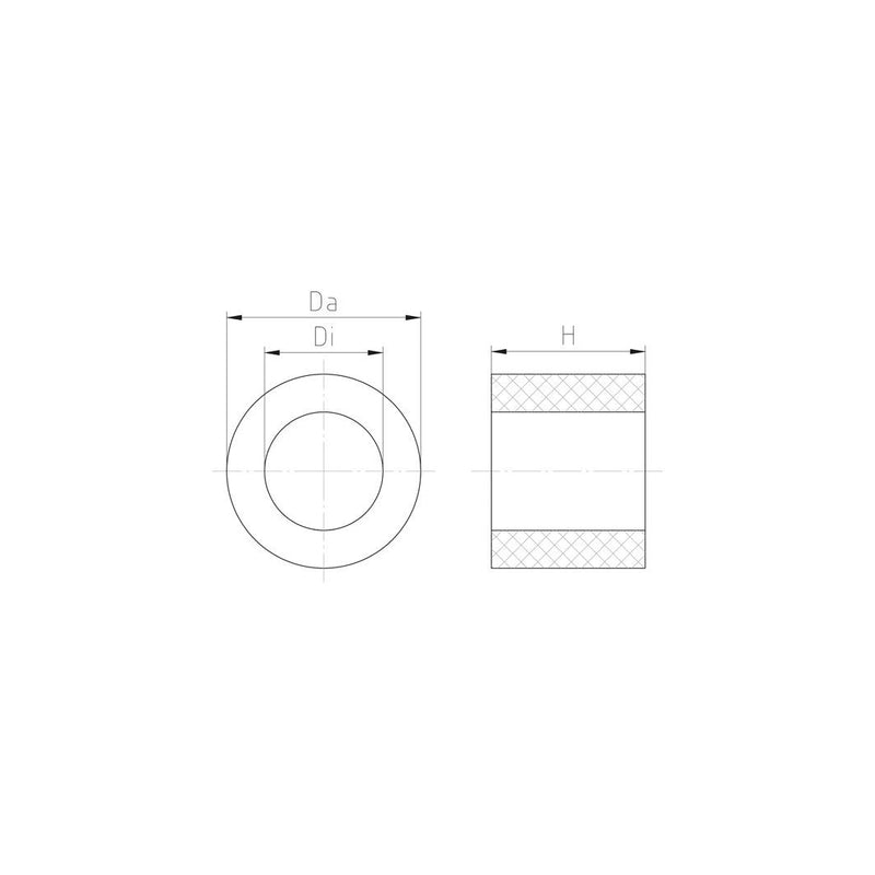 Jacob - Dichtring, flach Dichtringe WJ-RD 9 6,3X10,6X7,5 − 100 Stück