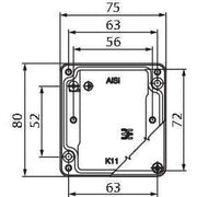 Weidmüller - Gehäuse/Schaltschrank (leer) Flanschdose 1Port IE-OM-V05M-K11-1S gerade