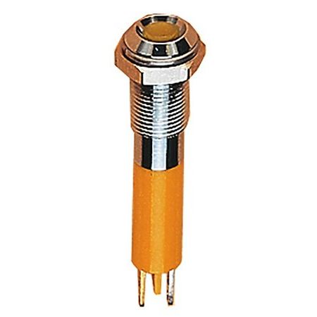 Scharnberger+Hasenbein - Leuchtmelder, Komplettgerät LED-Signalleuchte flach 38007 3mm 24-28VDC weiß