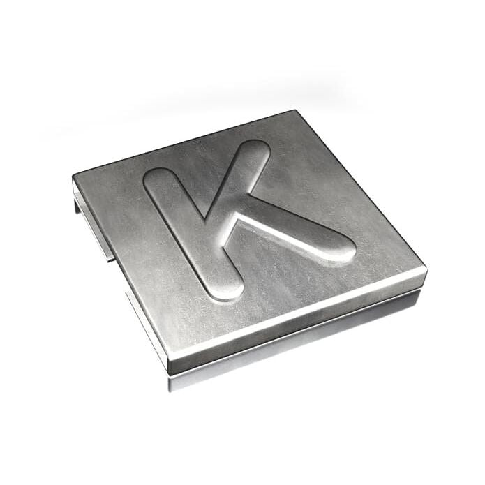ABB Stotz S&J T&B - Kabelmarkierungssystem Markierungszeichen YID-CHAR-K V4A "K" − 100 Stück