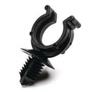 HellermannTyton - Befestigungsklammer Wellrohrhalter 151-00018(500) 21,4x8 mm, schwarz − 500 Stück