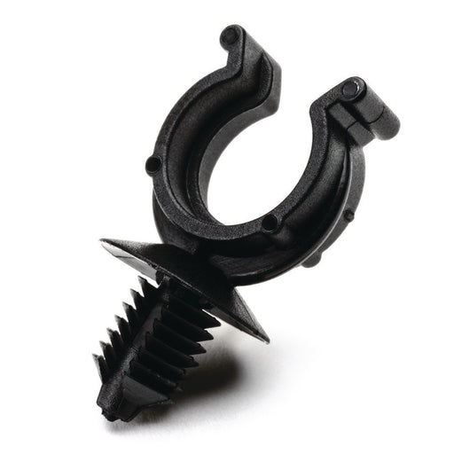 HellermannTyton - Befestigungsklammer Wellrohrhalter 151-00018(500) 21,4x8 mm, schwarz − 500 Stück