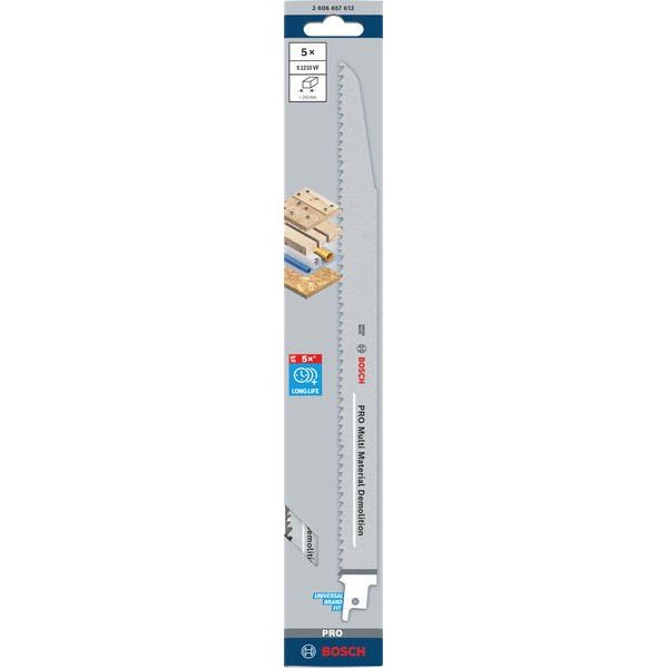 Bosch - Säbelsägeblatt PRO Multi Material 2608657612 Demolition S1210VF