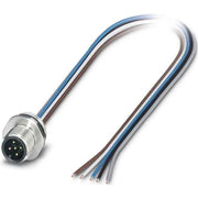 Phoenix Contact - Rundsteckverbinder, feldkonfektionierbar (Industriesteckverbinder) Wanddurchführung SACC-E-M12M #1554568 Sensor-/Aktor