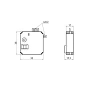 BEG Brück Electronic - Bussystem-Binäreingang Tasterschnittstelle PBM-DALI-LINK-4W ws DALI-LINK