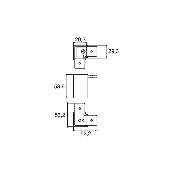 Brumberg Leuchten - Mechanisches Zubehör/Ersatzteile für Leuchten Eckverbinder 90° 88489180