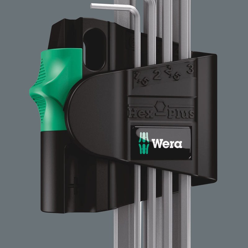 Wera - Innensechskantschlüsselset Winkelschraubendrehersatz 950/7Hex-PlusMagnet1 Clip7-tlg