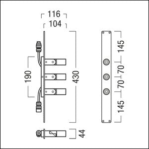 Zumtobel Group - Wegeleuchte Rohrleuchte SUSY CL 3P #42183709 3000K