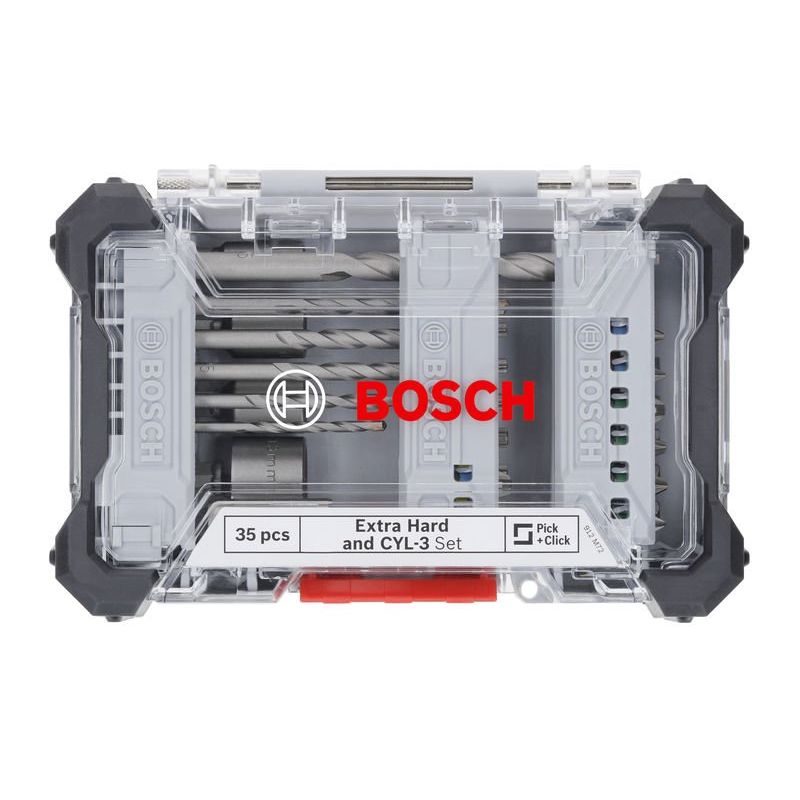 Bosch Power Tools - Werkzeugset Extra Hard Schrauberbit- 2607017728VE(35) und CYL-3 Bohrer-Set − 3 Packung