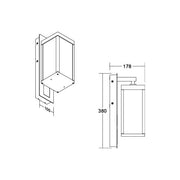 Brumberg Leuchten - Decken-/Wandleuchte LED-Wandleuchte 65172103 3000K, graphit