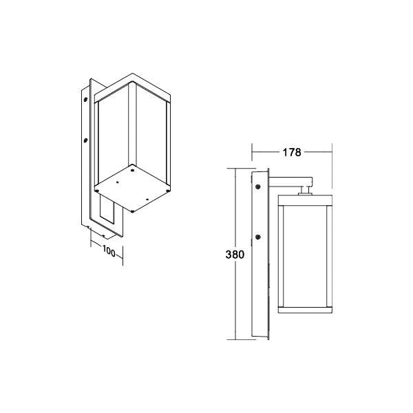 Brumberg Leuchten - Decken-/Wandleuchte LED-Wandleuchte 65172103 3000K, graphit