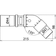 DEHN - Zubehör/Ersatzteile für Sicherheitsgeräte Saugschlauchadapter SSA W D gewink. D 40 mm