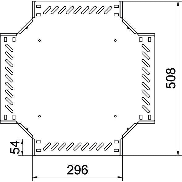 OBO Bettermann - Kreuzstück für Kabelrinne Kreuzung für Kabelrinne RK 330 FS 35x300