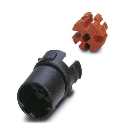 Phoenix Contact - Rundsteckverbinder, feldkonfektionierbar (Industriesteckverbinder) Kontaktträger SACC-MCI-M12MSD-4CON − 10 Stück