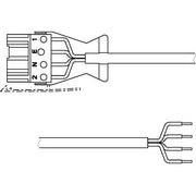 Thorn - Elektrisches Zubehör/Ersatzteile für Leuchten CONNECT Verbindungskabel P4 4C 5M 1.5 WLC