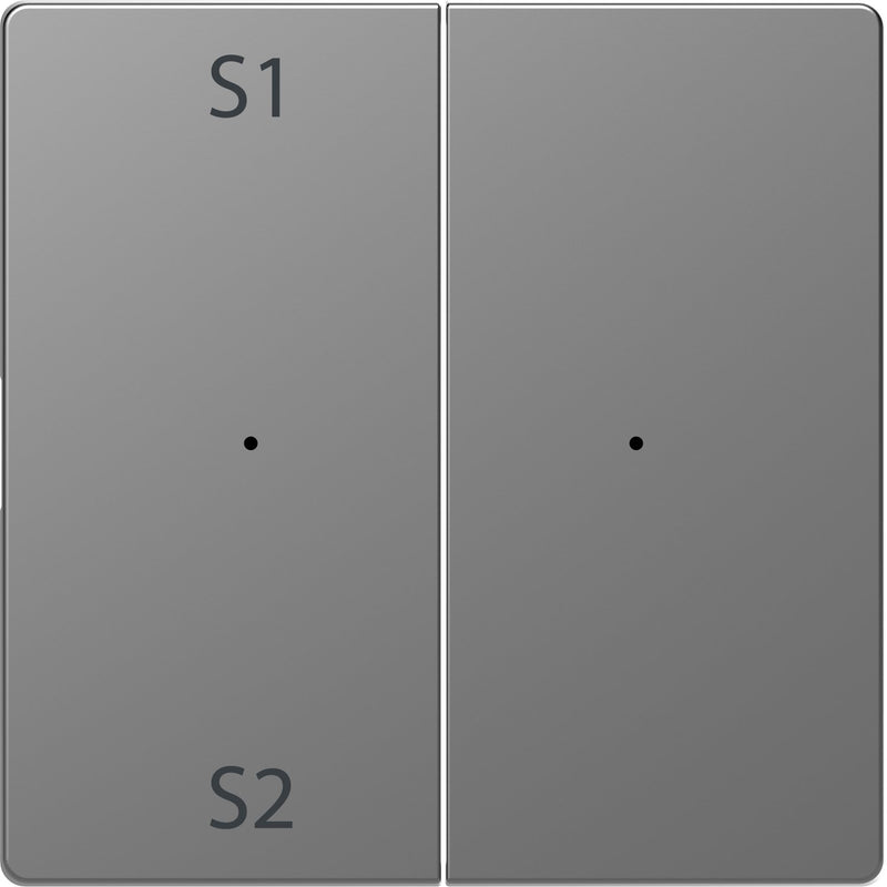 Merten - Abdeckung/Bedienelement für Installationsschalterprogramme Wippe f. Tastermodul 2f. MEG5226-6036 Szene1/2 blank eds