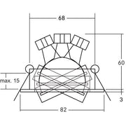 Brumberg Leuchten - Downlight/Strahler/Flutlicht NV-Einbaustrahler 32006350 GX5,3/20,50W vel/chr