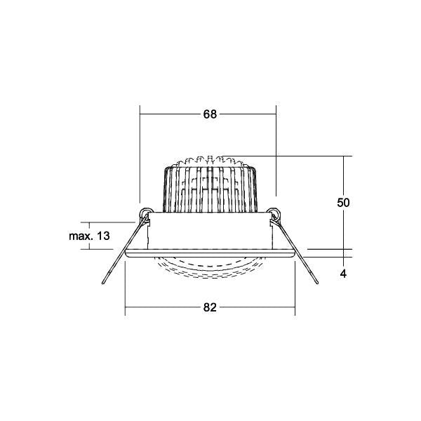 Brumberg Leuchten - Downlight/Strahler/Flutlicht LED-Einbaustrahler 230V 39180073