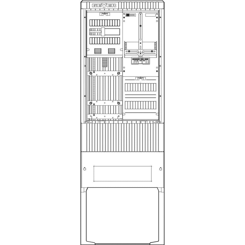 ABN - Zähler-Komplettschrank Zähleranschlusssäule SZ175ZZ1400 1 ZP 4pol