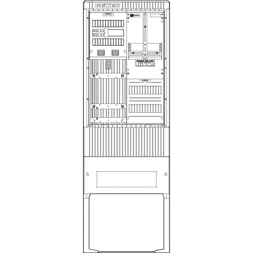ABN - Zähler-Komplettschrank Zähleranschlusssäule SZ175ZZ1400 1 ZP 4pol