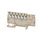 Weidmüller - Durchgangs-Reihenklemme Verteiler-Reihenklemmen AAP11 1.5 LI BL 1,5qmm, dunkelbeige − 50 Stück
