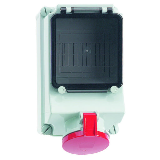 Bals Elektrotech - CEE-Steckdose abschaltbar, abgesichert (IEC 60309) Wandsteckdose GT abgesich. 15036 63A 5p 400V 6h IP44