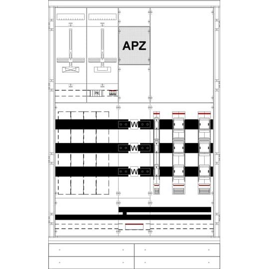 Striebel&John - Zähler-Komplettschrank Mess-u.Wandlerschrank kpl. KS4221 P5 12T4 1000A