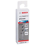 Bosch - Bohrer Metallspiralbohrer HSS 2608577188 PointTeQ DIN 338 2,0