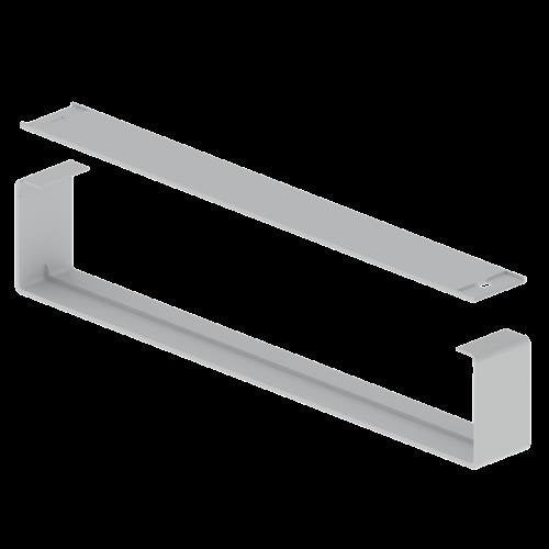 Unex - Verbinder für Kabeltragsystem Stoßstellenabdeckung grau 66634-48 100x600 U48X RAL7038 − 4 Stück