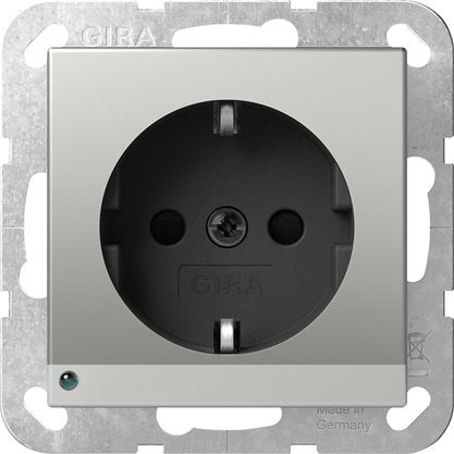 Gira - Steckdose LED-Leuchte 4170600 Edelstahl (lack.)