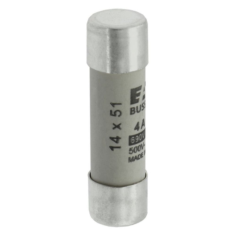 Eaton - Zylindrische Sicherung Sicherungseinsatz Nieders. CYLINDRICA#C14G4 4A AC 690V 80kA − 10 Stück