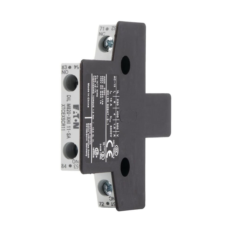 Eaton - Hilfsschalterblock Hilfsschalterbaustein DILM820-XHI11-SA 1S1Ö links Außenanb