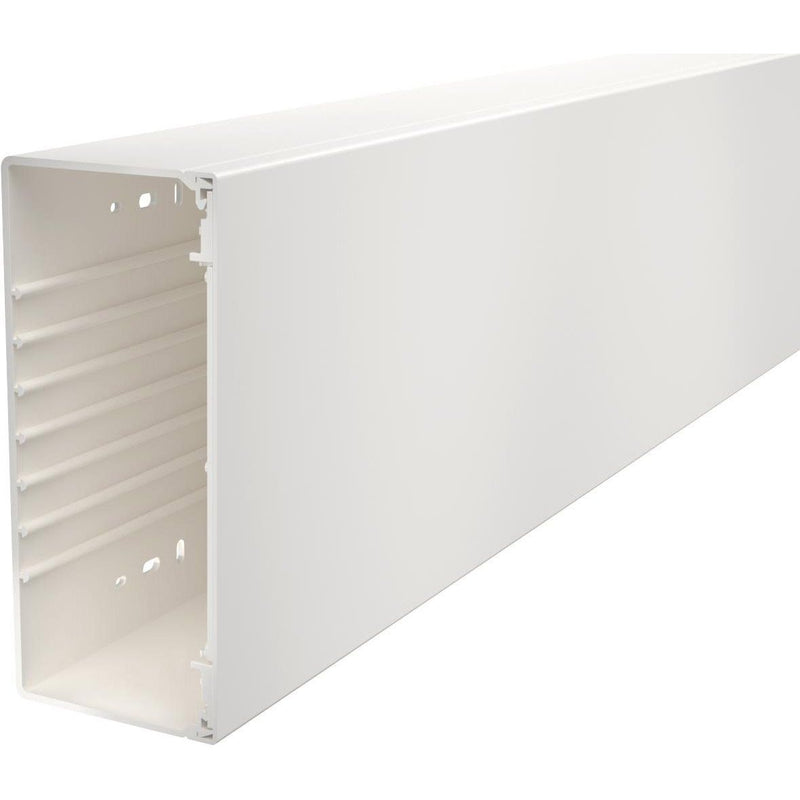 OBO Bettermann - Leitungsführungskanal Wand+Deckenkanal m.Obert. WDK100230RW 100x230mm,PVC − 2 Meter
