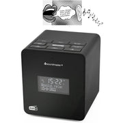 Soundmaster - Radio DAB+/UKW-RDS Uhrenradio UR109SW sw mit Sprachaufnahme − 2 Stück