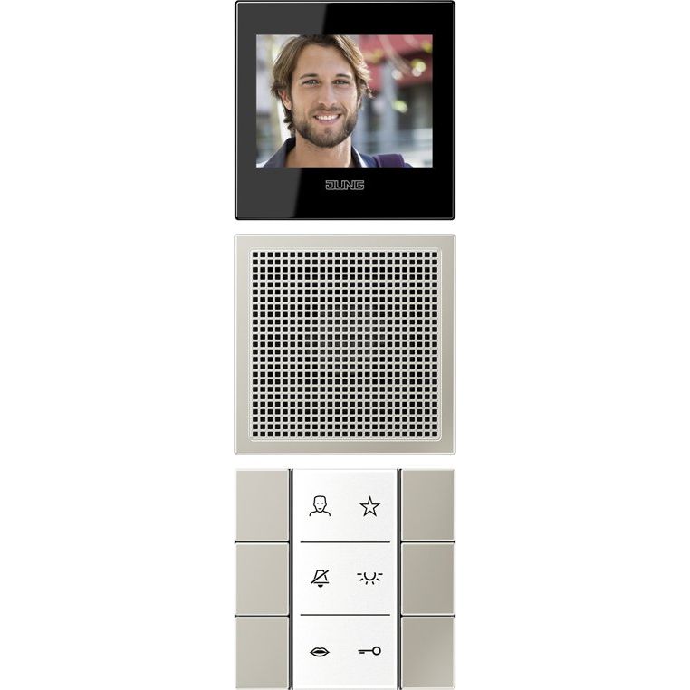Jung - Innenstation für Türkommunikation Video-Innenstation SI VI ES 627 BSF+Folie+Kabel