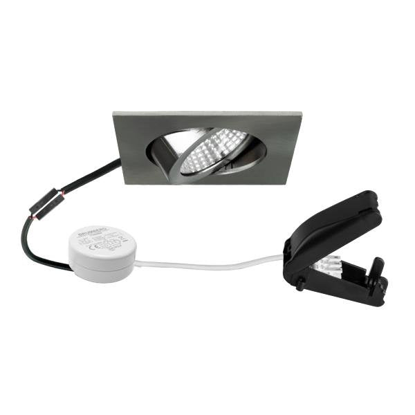 Brumberg Leuchten - Downlight/Strahler/Flutlicht LED-Einbaustrahler 230V 40465153 3000K, nickel