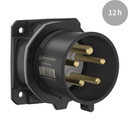 Walther Werke - CEE-Gerätestecker (IEC 60309) CEE NEO Anbaugerätestecker FW610512CC gerade 16A5P12h IP54 − 10 Stück