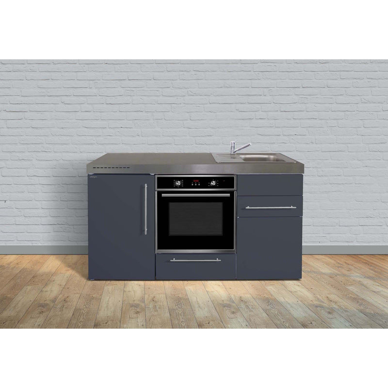 Stengel - Mini-Küche Miniküche Premiumline MPBSG160BOGKFliBreS Schiefergrau
