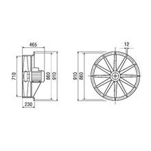 Maico - Wandventilator für Industrie und Gewerbe Wandventilator DAS 71/6