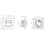 Theben - Bussystem-Bewegungsmelder Präsenzmelder theMura P180 KNX UP