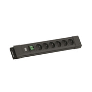 Bachmann - Mehrfachsteckdose Steckdosenleiste BM005935 6xUTE 1xSchalter 2m