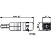 Telegärtner - LWL-Steckverbinder STX V4 2SC Steckerset 100007603 SM