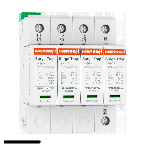 Mersen - Blitzstromableiter für Energietechnik Überspg.-Ableiter Typ 1+2 STPT12-12K150V-4PM 12,5kA Uc150V 4+0TNS