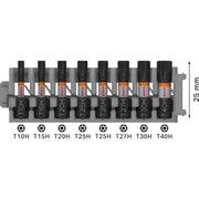 Bosch - Bit-Set PRO TH Impact Bit-Set, 2608521U56VE(8) 25 mm, 8-tlg − 5 Packung