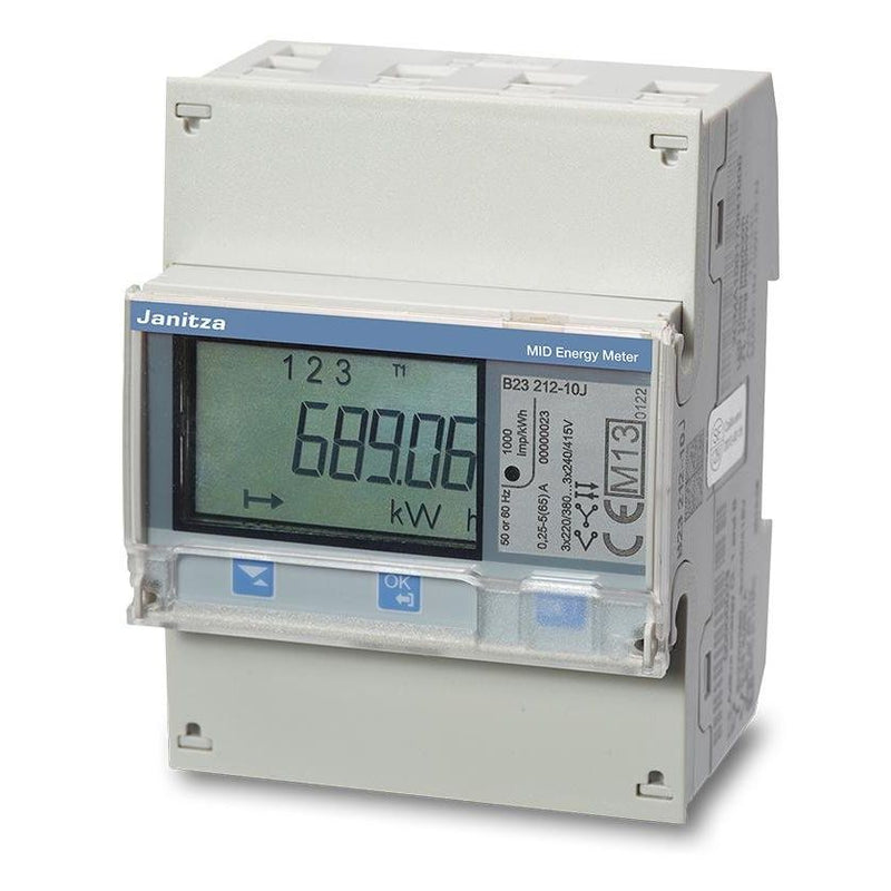 Janitza Electronic - Elektrizitätszähler Messwandlerzähler B24 312-10J (Modbus) 3-phasig 1/5A