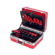 Cimco Werkzeuge - Werkzeugset Werkzeugkoffer Elektro 100 175372 Typ Champion,rot 53T