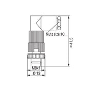 WAGO - Zubehör/Ersatzteile für Steuerungen Konfekt. Steckverbinder 3p 756-9105/030-000 M8 St gewinkelt